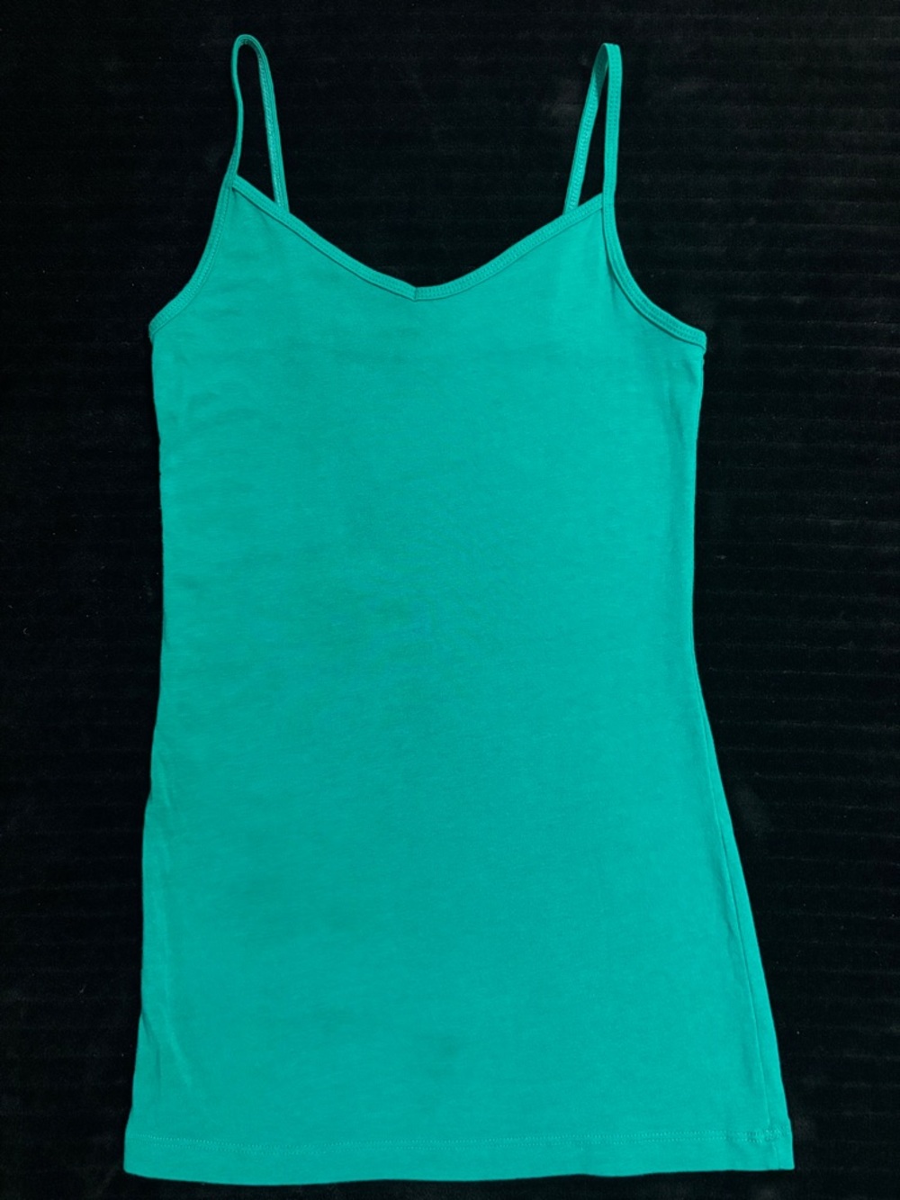 Women’s Sz S (3-5) Teal Spaghetti Strap Tank Top- no boundaries